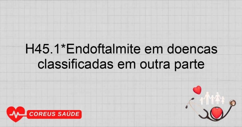 H45.1*Endoftalmite em doenças classificadas em outra parte