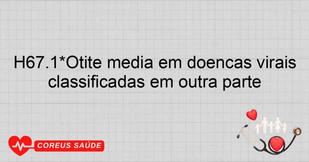 H67.1*Otite média em doenças virais classificadas em outra parte