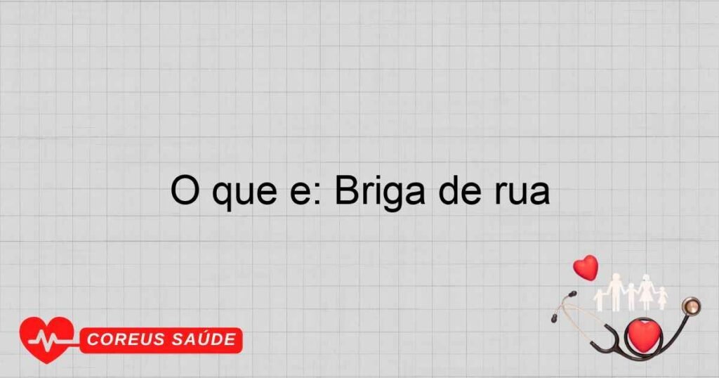 O que é: Briga de rua