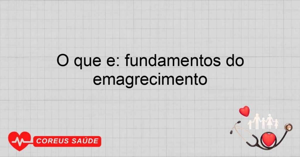 O que é: fundamentos do emagrecimento
