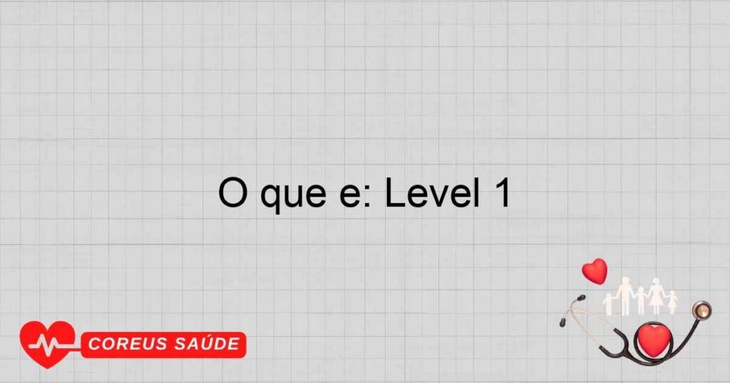 O que é: Level 1