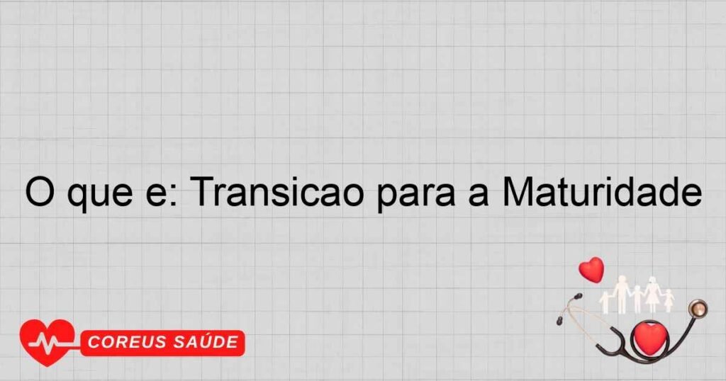 O que é: Transição para a Maturidade O que é: Transição para a Maturidade