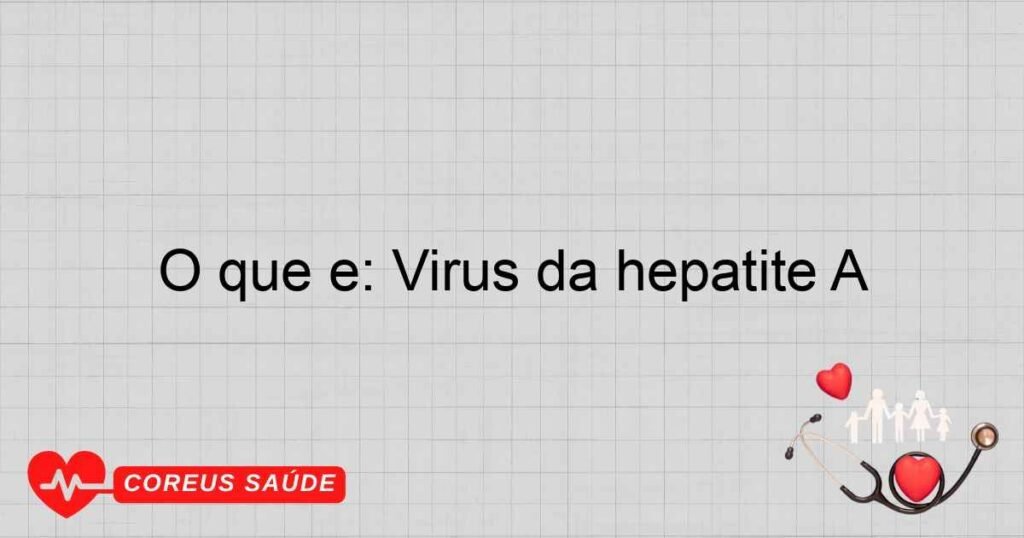 O que é: Vírus da hepatite A O que é: Vírus da hepatite A