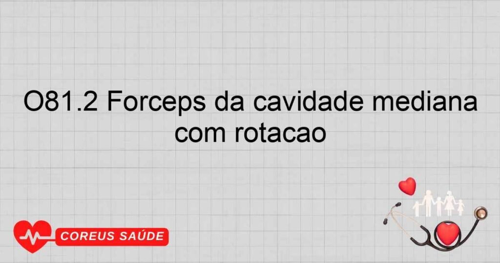 O81.2 Fórceps da cavidade mediana com rotação