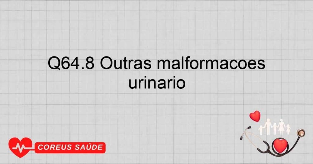 Q64.8 Outras malformações congênitas especificadas do aparelho urinário Q64.8 Outras malformações congênitas especificadas do aparelho urinário