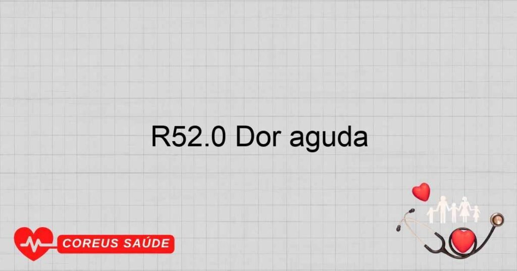 R52.0 Dor aguda