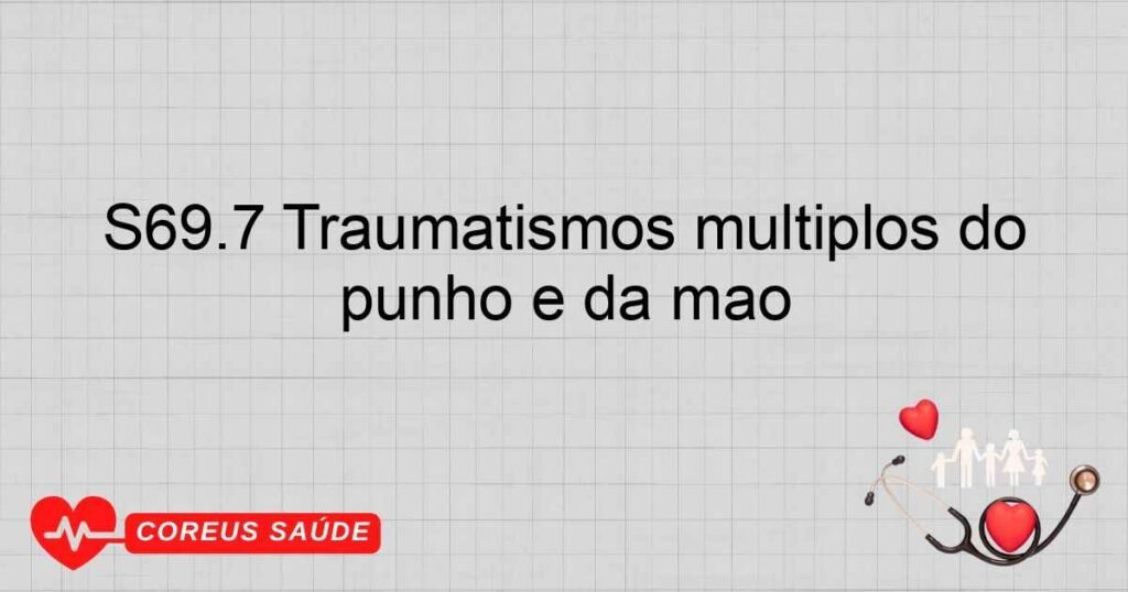 S69.7 Traumatismos múltiplos do punho e da mão