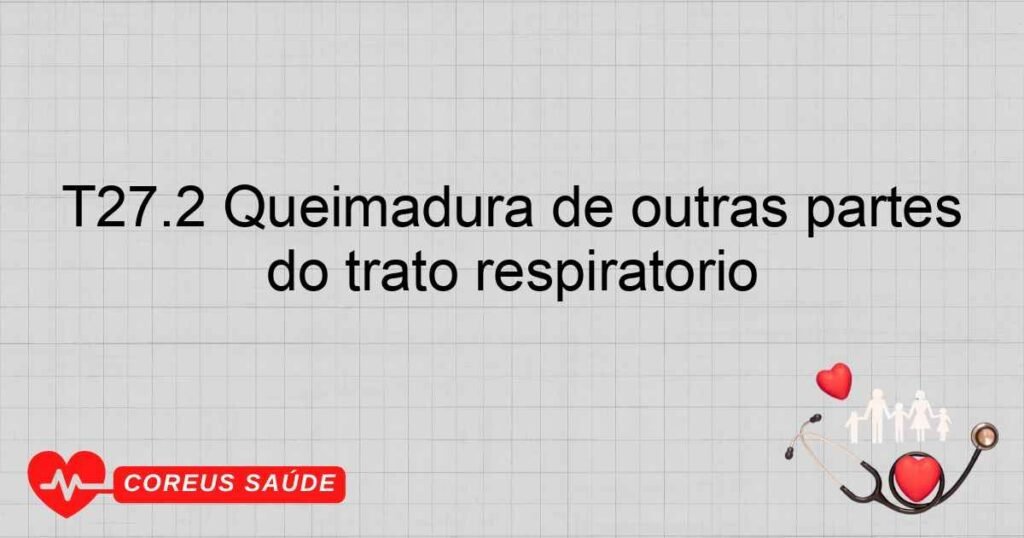 T27.2 Queimadura de outras partes do trato respiratório