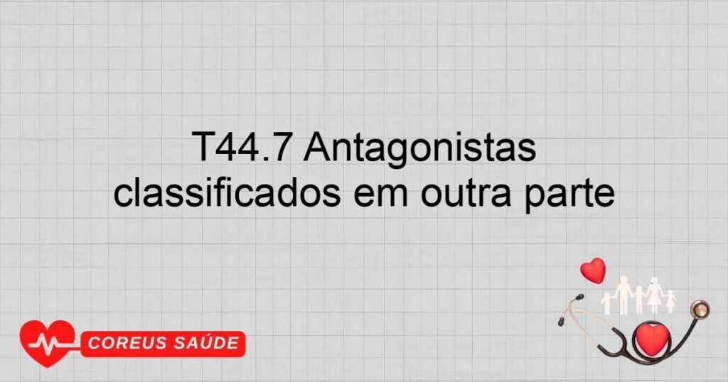 T44.7 Antagonistas beta­adrenorreceptores não classificados em outra parte