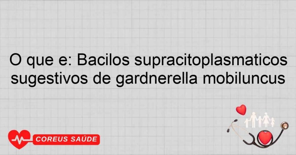 O que é: Bacilos supracitoplasmáticos sugestivos de gardnerella mobiluncus O que é: Bacilos supracitoplasmáticos sugestivos de gardnerella mobiluncus