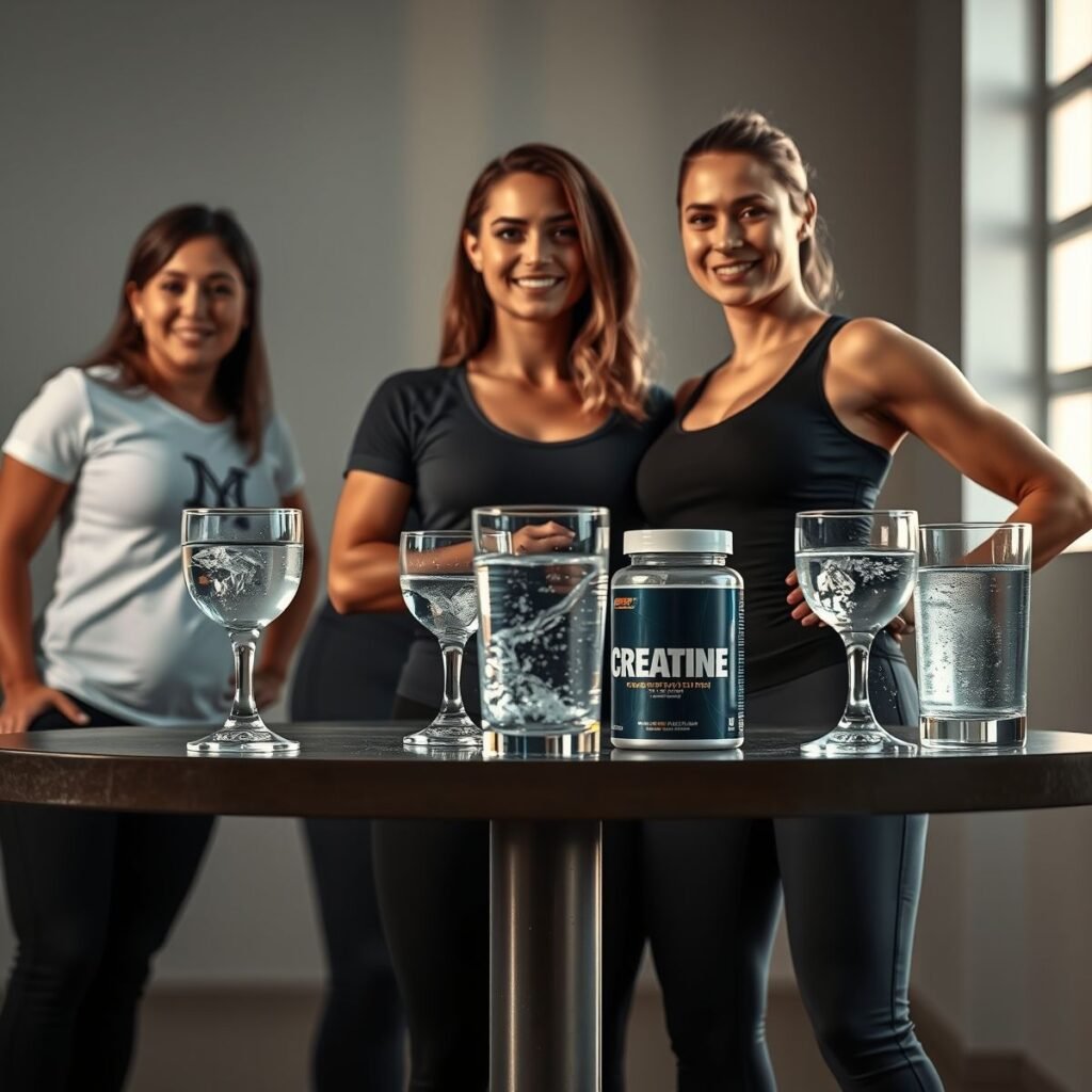 Creatina e Água: benefícios, uso e importância da hidratação