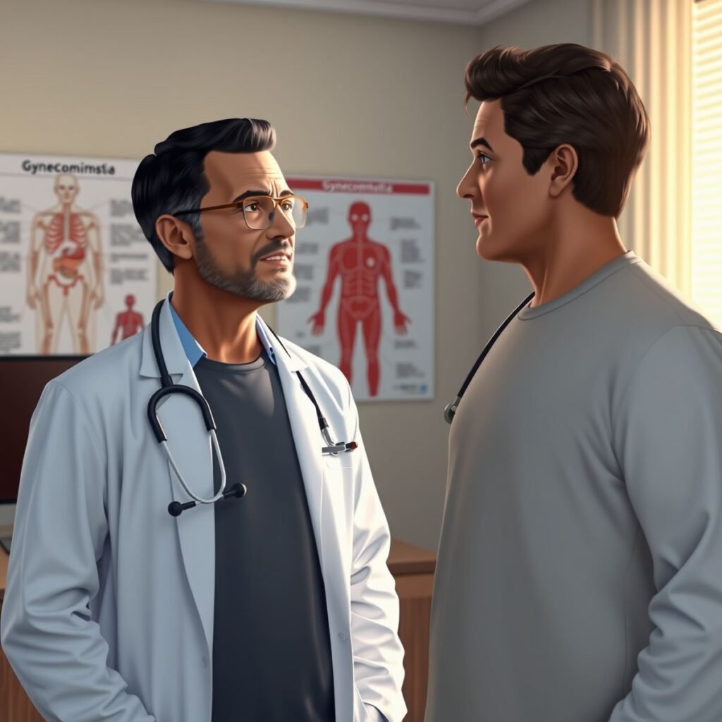 Ginecomastia e informações médicas: causas, sintomas e tratamento