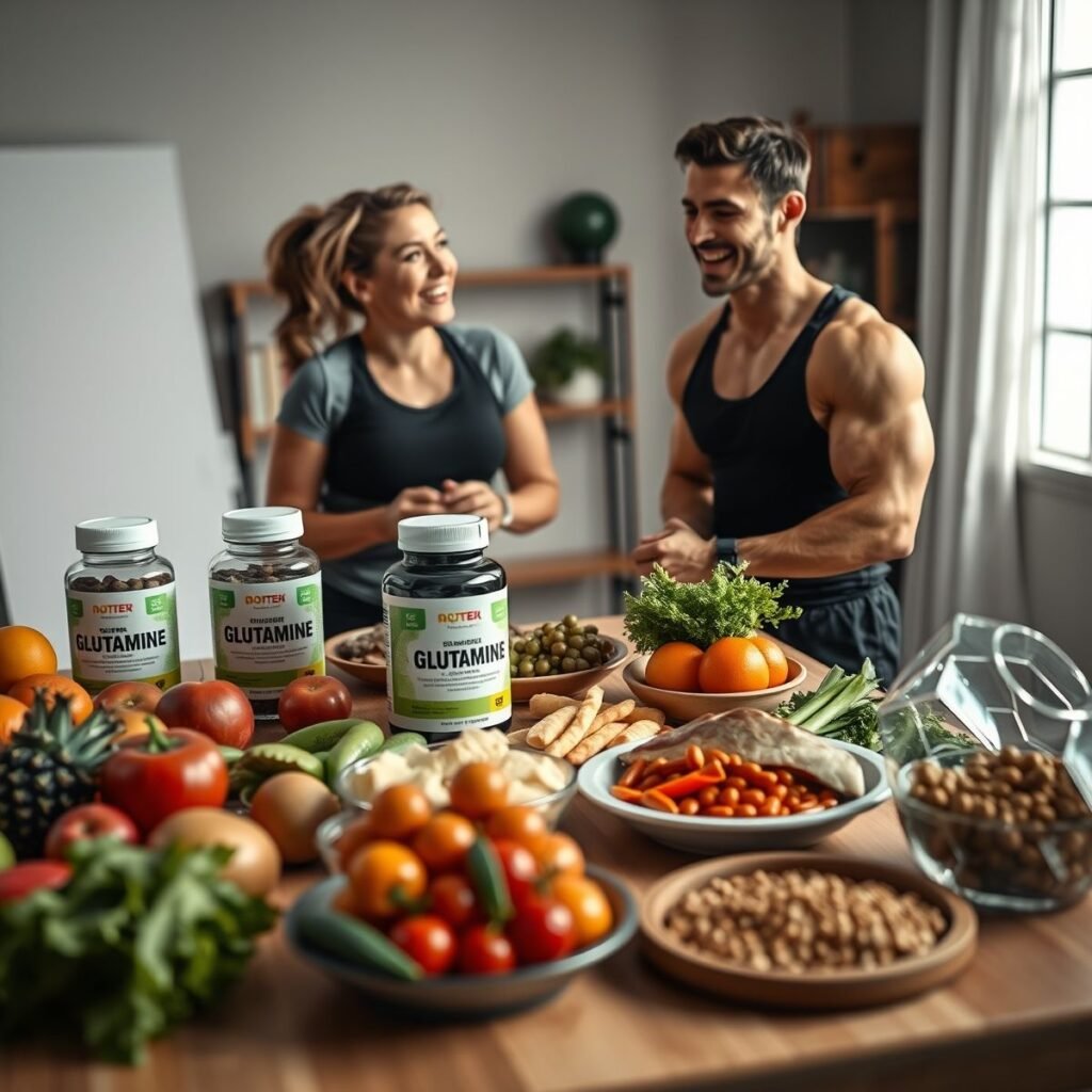 Glutamina e nutrição para hipertrofia: benefícios e suplementação