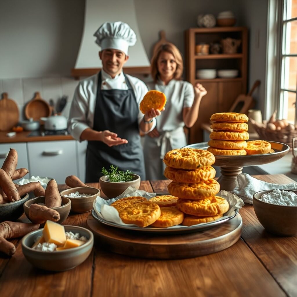 Pão de Queijo Fit com Batata Doce e Queijo Minas: Receita Saudável