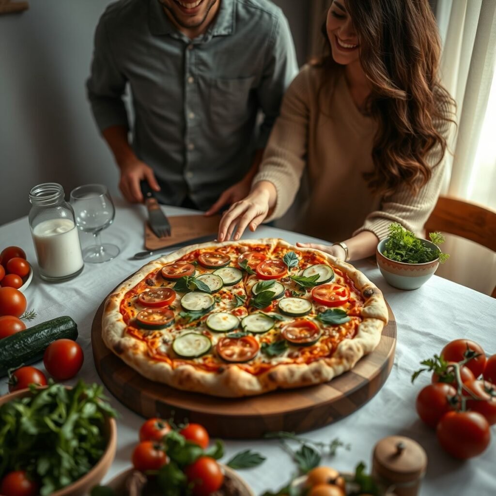 Pizza Fit com Abobrinha e Tomate: Receita Saudável e Deliciosa