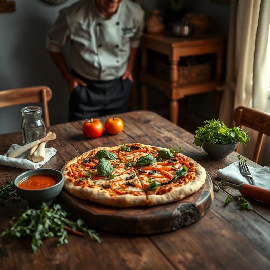 Pizza fit com molho de kimchi: receita saudável e deliciosa
