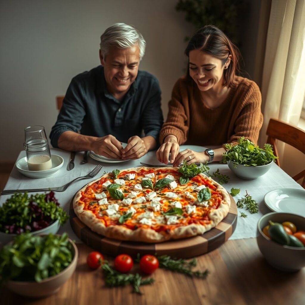 Pizza Fit com Queijo Feta: Receita Saudável e Saborosa Para Musculação Pizza Fit com Queijo Feta: Receita Saudável e Saborosa Para Musculação