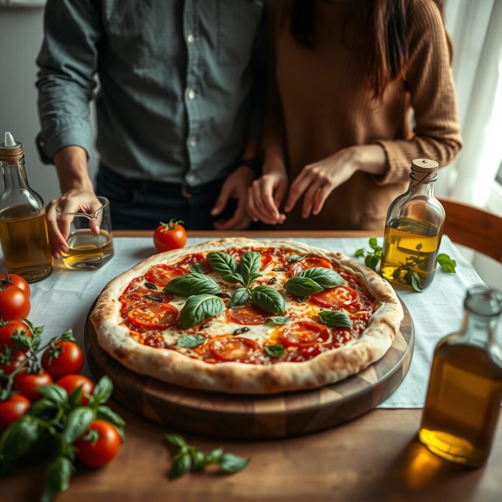 Pizza Fit com Molho de Tomate e Manjericão: Receita Saudável