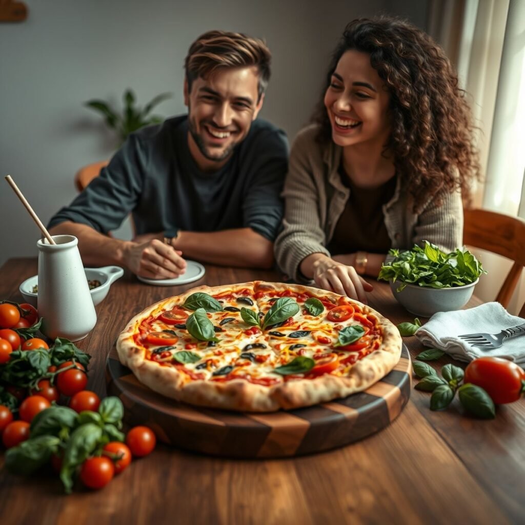 Pizza fit com grão de bico: receita saudável e deliciosa