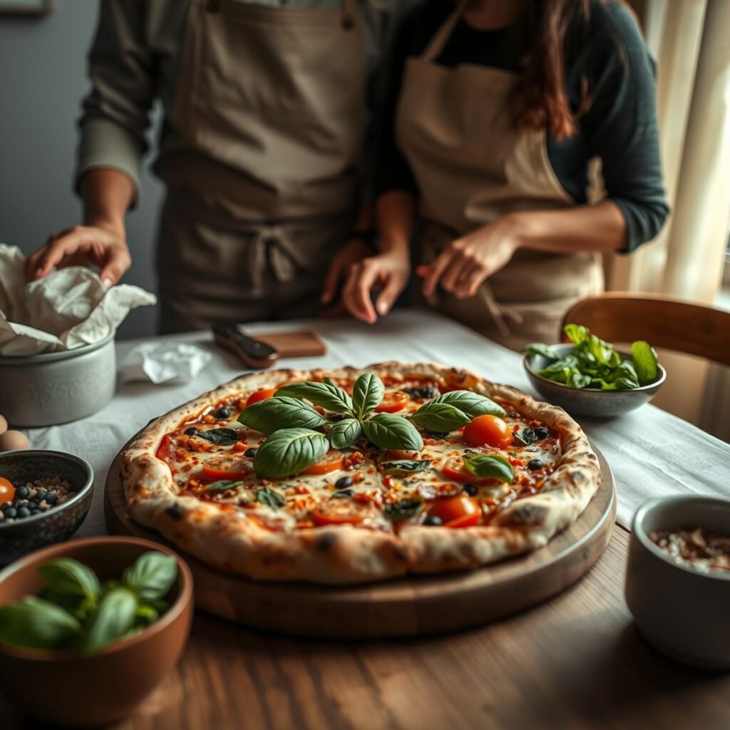 Pizza Fit com Manjericão: Receita Saudável e Saborosa