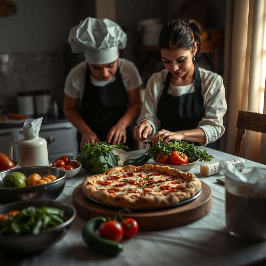 Pizza fit com molho de mostarda: receita saudável e saborosa Pizza fit com molho de mostarda: receita saudável e saborosa