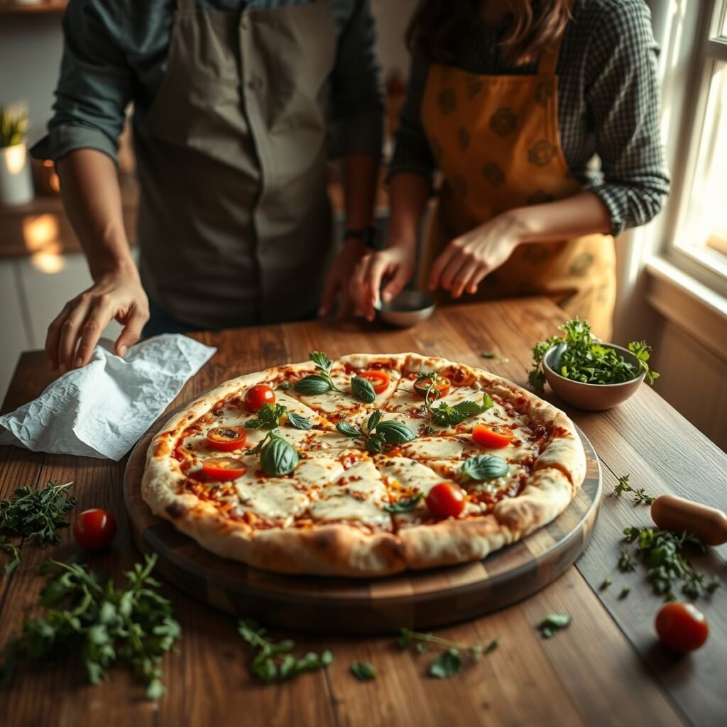 Pizza fit com queijo gouda: receita saudável e deliciosa Pizza fit com queijo gouda: receita saudável e deliciosa