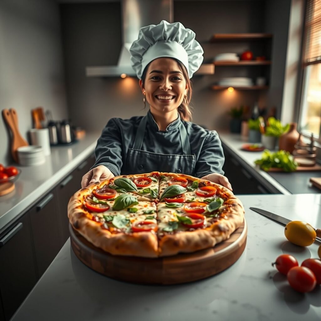 Pizza fit com molho pesto: receita saudável e deliciosa Pizza fit com molho pesto: receita saudável e deliciosa