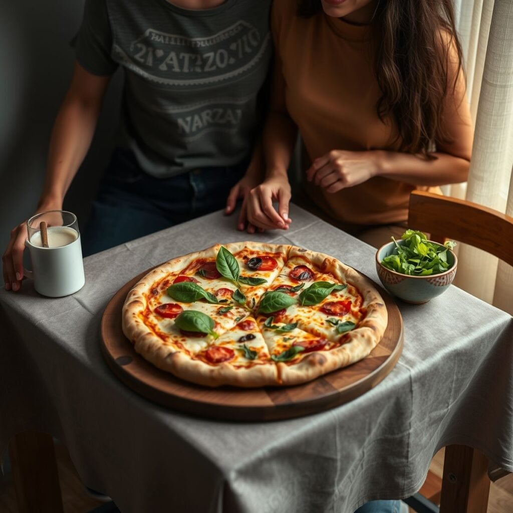 Pizza fit com queijo minas: receita saudável e saborosa Pizza fit com queijo minas: receita saudável e saborosa