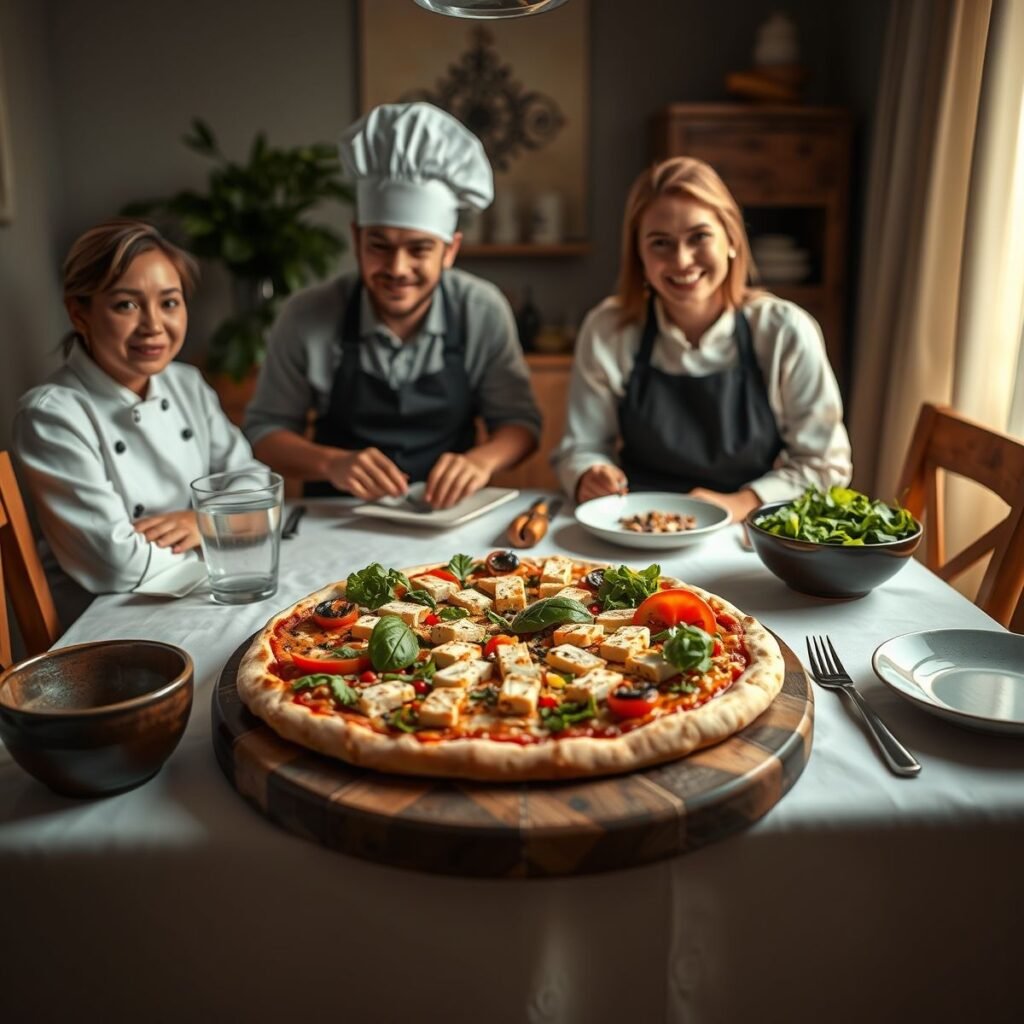 Pizza fit com tofu: receita saudável e saborosa Pizza fit com tofu: receita saudável e saborosa