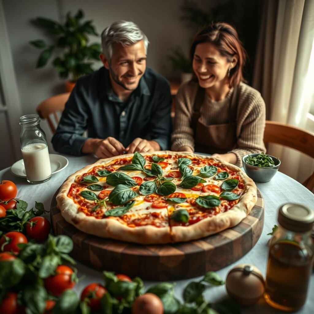 Pizza fit com espinafre: receita saudável e saborosa