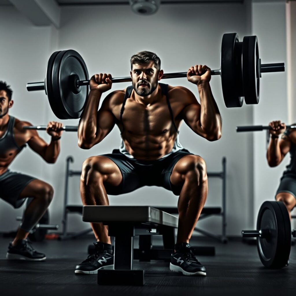 Principais lifts do powerlifting: agachamento, supino e terra